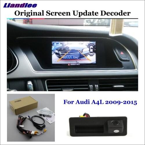 HD Reverse Parking Camera For Audi A4 A4L (Low) Rear View Backup CAM Decoder Accessories Alarm System