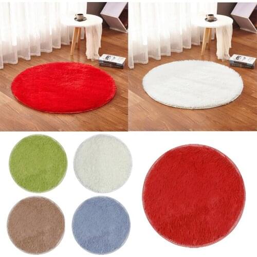 Round Carpet for Living Room Floor Mats Rug polyester fiber Soft Circle Bedroom Floor pad Home Living Room Rug