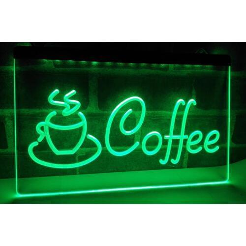 LB433- Coffee Cup Cappuccino Cafe LED Neon Light Sign home decor crafts