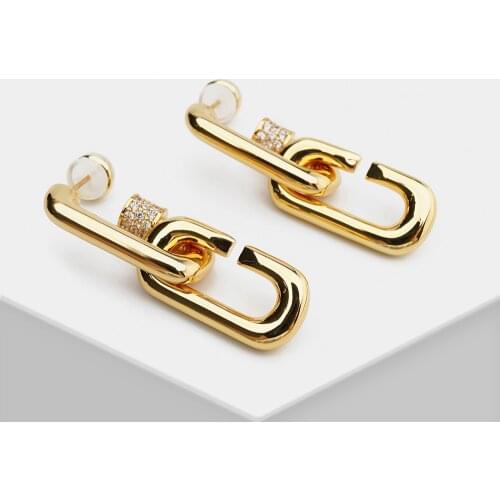 H7 hot sale fashion drop earrings women punk geometric dangle earring female fashion jewelry metal