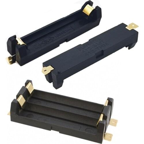 MasterFire 500pcs/lot 1.5V 1x 2x AAA SMD SMT Battery Holder Storage Case With Bronze Pins 1 2 slots Lithium Batteries Spring Box