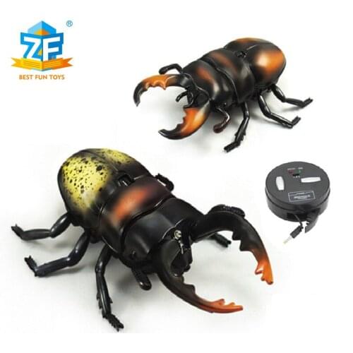 New infrared remote control electric beetle mini cat and dog pet toy simulation realistic beetle crawling model toy supplies
