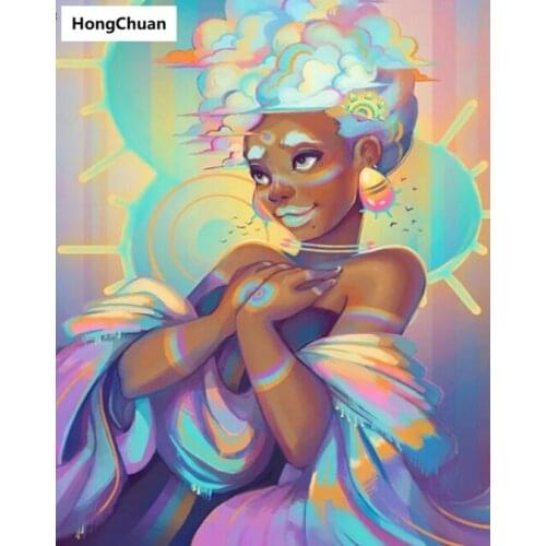 Cartoon girl new product diamond painting diydiamond inlaid handmade 5d diamond embroidery cross stitch kit home decoration gift