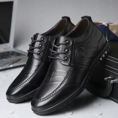 Man Formal Shoes Leather Genuine Oxford Shoes for Men Elevator Shoes Male Lace Up Bussiness Office Shoe Men Scarpe Uomo Eleganti