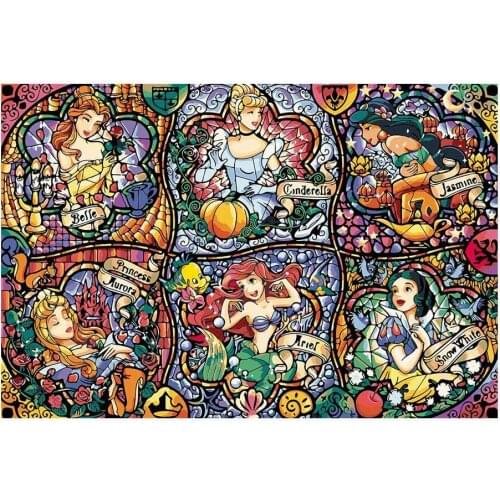 5D DIY Diamond Painting Set Disney Princess Cross Stitch Kits Full Drill Embroidery Mosaic Art Picture of Rhinestones Decor Gift