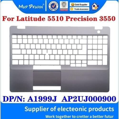 New Original A19991 AP2UK000400 For Dell Latitude 5410 E5410 Laptop Replacement Palmrest Upper Cover Case Silver Keyboard Shell
