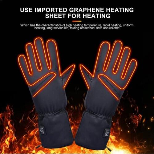 Electric Heating Snowmobile Snowboard Ski Gloves Snow Mittens Windproof Waterproof Men Women Snowboarding Skiing Gloves