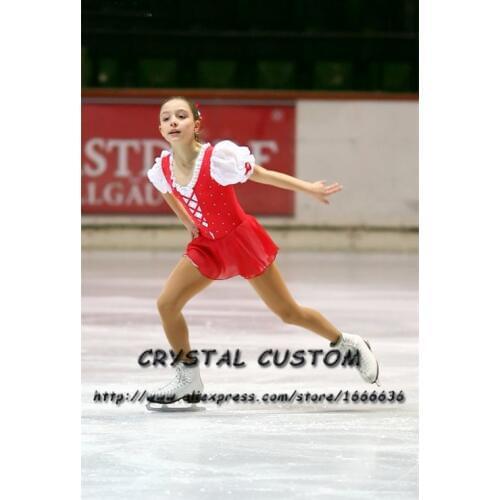 Ice Figure Skating Dress New Brand Vogue Figure Skating Competition Dress For Women Customized DR3225