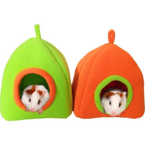 Hamster House Semi-enclosed Lovely Cage Cave Bed Pet Cage For Hamster Accessories Pet Bed Mouse Cotton House