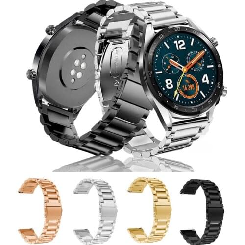 Watch Band 20 22mm Stainless Steel Strap For Huawei GT 2 42 GT2 Pro Wriststrap Replacements Honor Magic2 46mm Watch Metal Correa