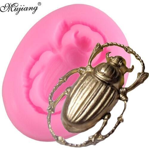 3D Insect Silicone Mold Beetle Bee Cupcake Fondant Cake Decorating Tools DIY Cookie Baking Polymer Clay Candy Chocolate Molds