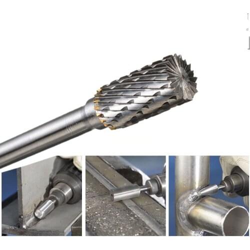 6mm Shank A Top Cut Carving Grinder Abrasive Tools Tungsten Rotary File Carbide Burr Milling Cutter Drill For Metal Wood Plastic
