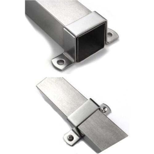 U shape square oblong pipe clamp clip screw Steel 304 steel shelf house connector holder