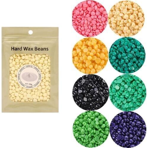 New 100g Wax beans No Strip Depilatory Hot Film Hard Wax Pellet Waxing Bikini Face Hair Removal Bean For Women Men