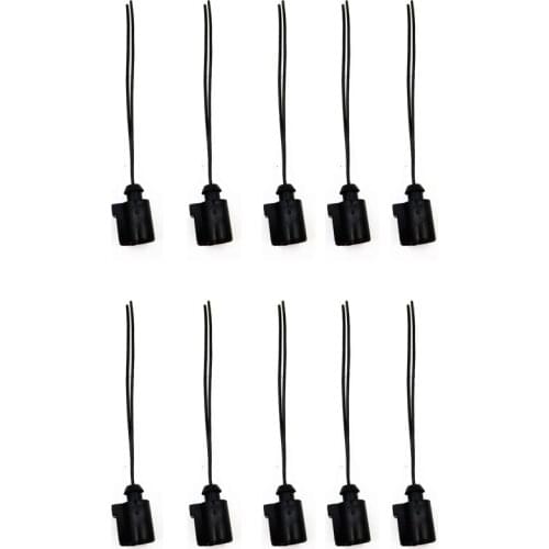 10 Pcs 1J0973702 2 Pin Connector Plug Wiring Electrical Harness For VW Audi A4 A6 A8 Q5 Q7 2004-2009 1J0 973 702