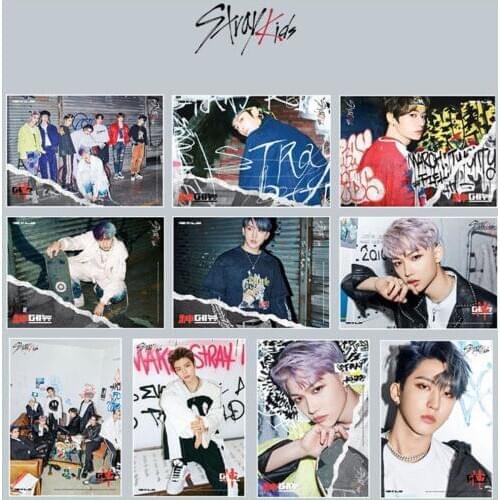 2pcs/set Kpop Stray Kids poster stickers New Album Go live for fans gift Sticky poster Kpop high quality HD print new arrivals