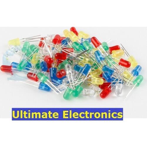 200pcs Round Top F3 3MM DIP LED lights green red white blue yellow Emerald green 2Pin colorful