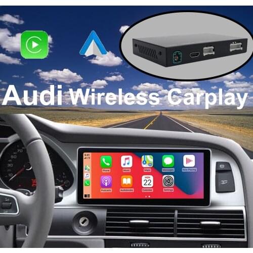 Wireless Apple CarPlay for Audi 2010-2011 A6 MMI Car Play Android Auto Mirror Reverse Camera