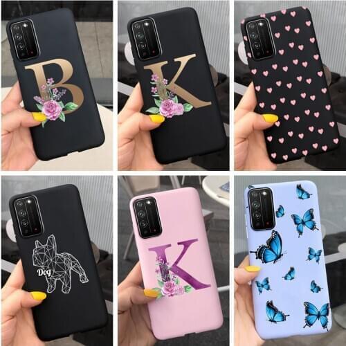 For Honor 10X Lite Case Black Letters Bumper Silicone Soft Phone Cover For Huawei Honor X10 5G 10 X 10Xlite Honor X10 Lite Cases