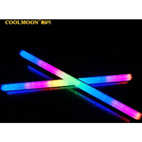 COOLMOON RGB LED Strip ARGB Soft Light Cable 5V3Pin AURA Water Cooler Custom MOD Chassis Magnetic Lamp PC Decoration
