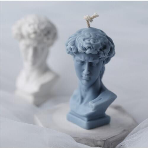 David Plaster Portrait Candle Mold Aromatherapy Candle Plaster DIY Material Mold Silicone Candle Molds 3d Silicon Candle Molds