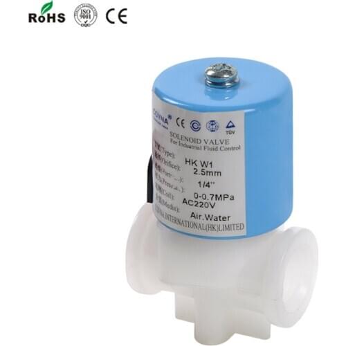 1/8 inch 2 Way 12V DC Mini PP Plastic Flow Control Solenoid Valve for Ro System
