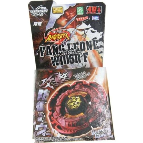 B-X TOUPIE BURST BEYBLADE Metal Fusion Toupie BB116D FANG LEONE W105RF 4D System Battle Top Starter DropShipping