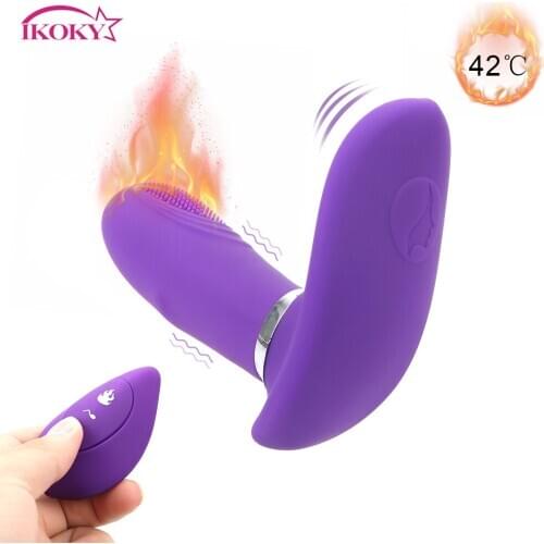 IKOKY 7 Speed Clitoris Stimulator G Spot Massage Heating Vibrating Egg Wearable Panties Dildo Vibrator Sex Toys For Women