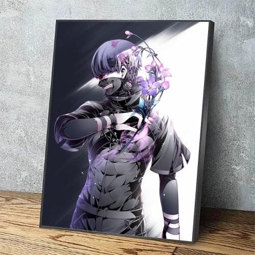 Wall Art HD Prints Wade Wilson Flowers Home Decor Purple Anime Poster Pictures Canvas Paintings For Living Room Frame Artwork