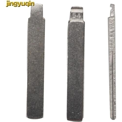 Jingyuqin for Citroen Peugeot Flip Folding Car Key Blank No.54 HCA/HU83 Modified Key Blade With Groove