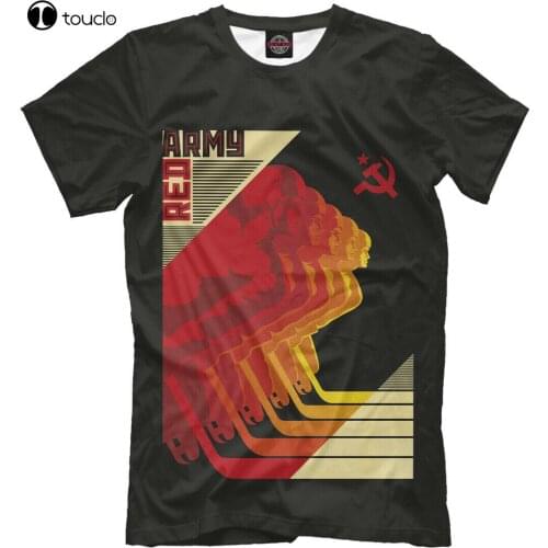 Red Army T-Shirt - Legendary Ice Hockey Ussr Sport Player Красная Машина Russia Tee Shirt