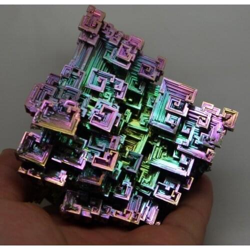 Bismuth Crystal 1g Unit Price High-purity Crystalline Bismuth Metal Bismuth Colored Metal Crystal Element\mineral Collection