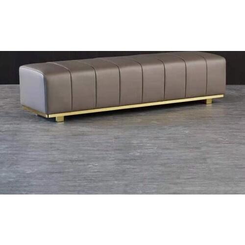 Bed bench with stainless steel leg