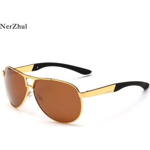 NerZhul Fashion Polarized Sunglasses Man Trendy Driving Sun Glasses Male High Quality Retro Brand Designer Sunglasses For Man