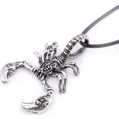 Punk Necklace For Men Scorpion Pendant Necklace Gothic Animal Jewelry Fashion Boys Gift Wholesale Pendant Necklace