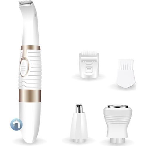 4in1 kit bikini trimmer precision facial hair eyebrow trimmer lady nose ear shaping tool hair removal female shaving machine