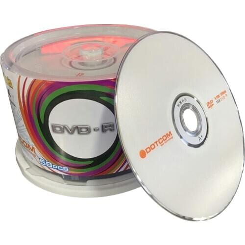 50pcs DVD Drives Blank DVD-R CD Disks 4.7GB 16X Bluray Recordable Media Compact Write Once Data Storage Empty DVD Discs
