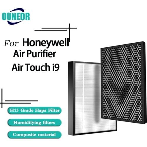 Replacement air HEPA Filter and Activated carbon deodorizing filter for Honeywell Air Touch i9 Air Purifier