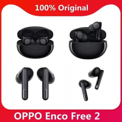 OPPO ENCO Free 2 TWS Earphone Wireless Bluetooth 5.2 Earbuds 3 Mic Call Noise Cancellation IP54 For OPPO RENO 6 Pro Find X3 Pro