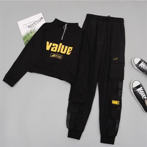 Spring Womens High Waist Cargo Pants 2021 Winter FUR Sports Loose Pants Harajuku BF Velvet Cargo Pants Elastics Trousers