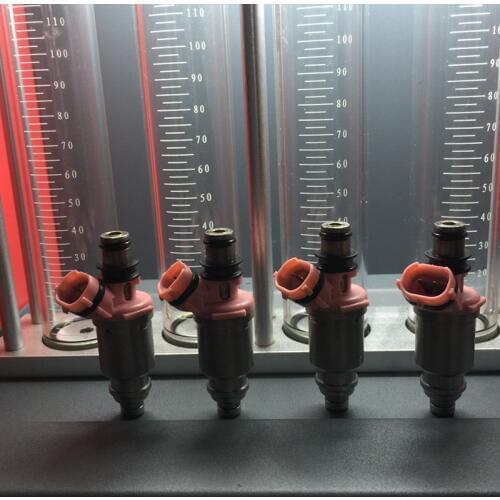 Test video enclosed set of 8 japanese pink 23250-74080 Fuel Injector For Toyota Land Cruiser 4.5L V8 Lexus LX450 4.5L V6