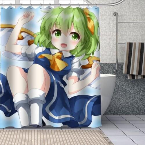 Anime Character Daiyousei Shower Curtain With Plastic Hooks Modern Fabric Bath Curtains Home Decor Curtains Custom Your image