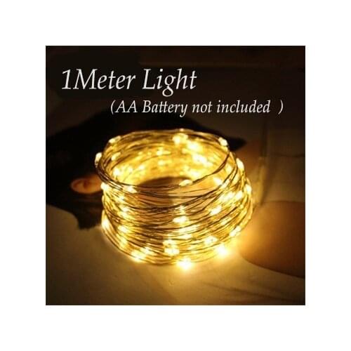 1M Led Outdoor LED String Lights Wedding Party Decoration Holiday New Year Fairy Garland for Christmas Tree Gift Box