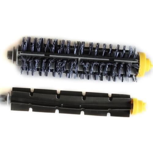 1set/2pcs Bristle Brush + Flexible Beater Brush for iRobot Roomba 600 700 Series 760 770 780 790 Vacuum cleaner parts