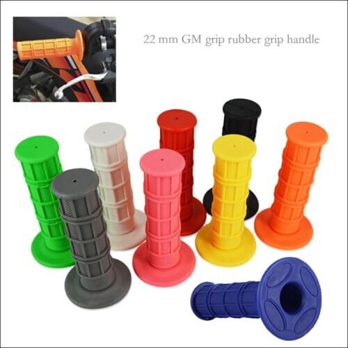 1 Pair 22mm 7/8" Universal 9 Color Motorcycle Soft Rubber Hand Grips For Honda Kawasaki Yamaha Suzuki BMW MX Pit Dirt Bike