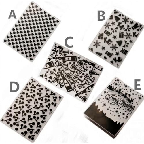 1PCS Plastic Template Embossing Folder For Scrapbooking Photo Album Paper Card Craft Card Making Wedding Decoration Stencil