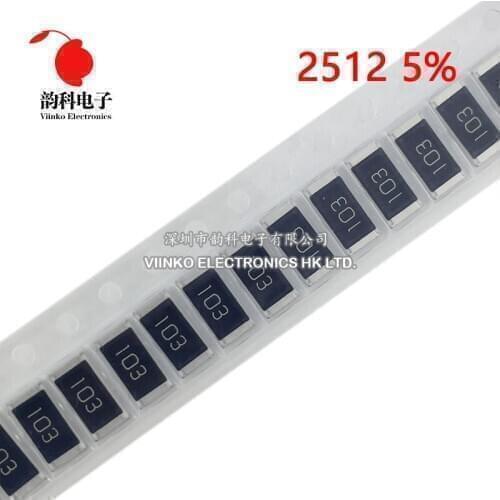 100pcs 2512 5% SMD resistor 1W 680K 750K 820K 910K 1M 1.1M 1.2M 1.3M 1.5M 1.6M 1.8M 2M 2.2M 2.4M 2.7M 3M 3.3M 3.6M 3.9M 4.3M ohm