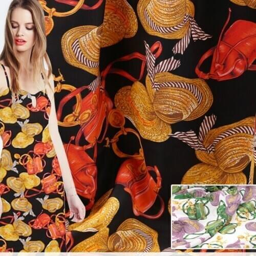 114cm wide printed silk fabric meter 16mm breathable crepe de chine silk fabric draped dress fabric wholesale silk cloth