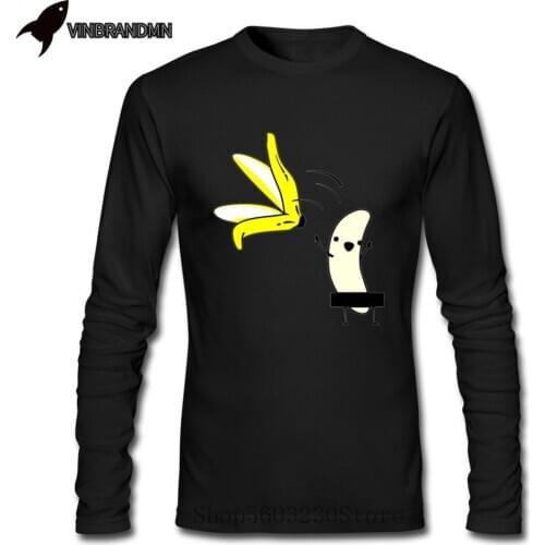 2020 Naked Banana Striptease T Shirt Parody T Shirt Spring Autumn For Men Leisure Awesome Mens T-Shirt O-Neck Unisex Tshirt Men