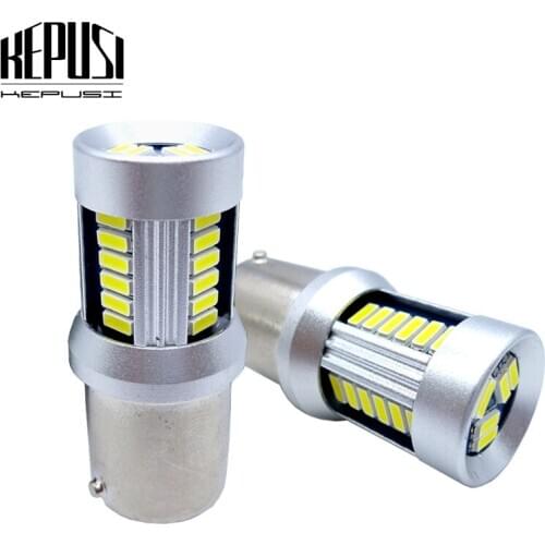 2x Mini P21W 1156 BA15S LED Bulb For Kia Rio 3 4 2015 2016 2017 2018 LED Daytime Running Light DRL Lamp Canbus No Error S25 P21W